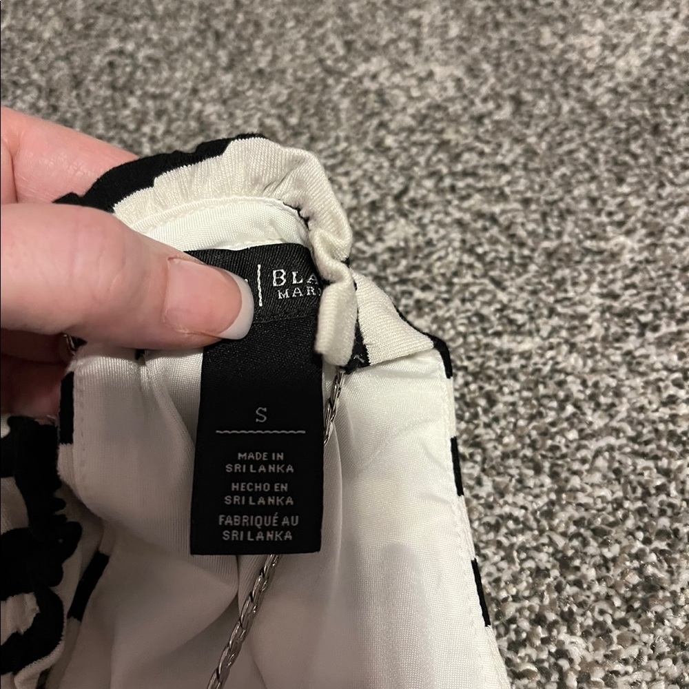 White House Black Market black shift dress size S